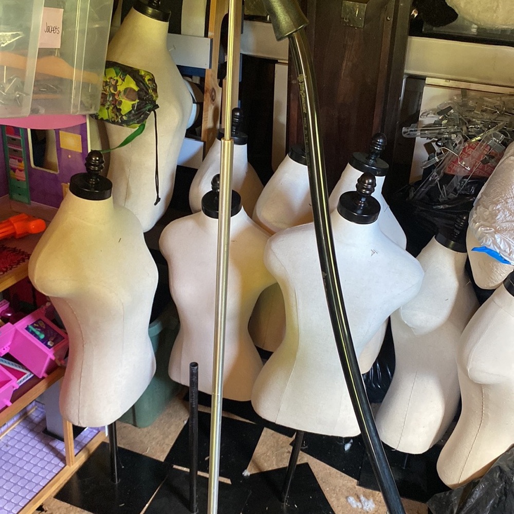 Neutral White Dress Form Mannequin - Classic Fabric Torso